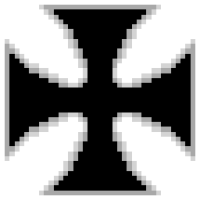 pixel art iron cross