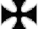 pixel art iron cross clean decals