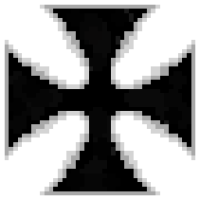 pixel art iron cross clean decals