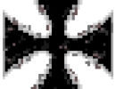 pixel art iron cross clean rusty decals