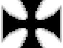 pixel art iron cross